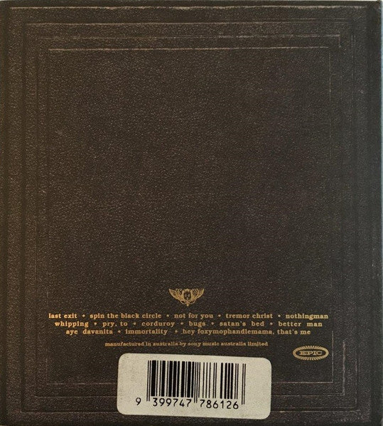 Pearl Jam : Vitalogy (CD, Album, SMA)