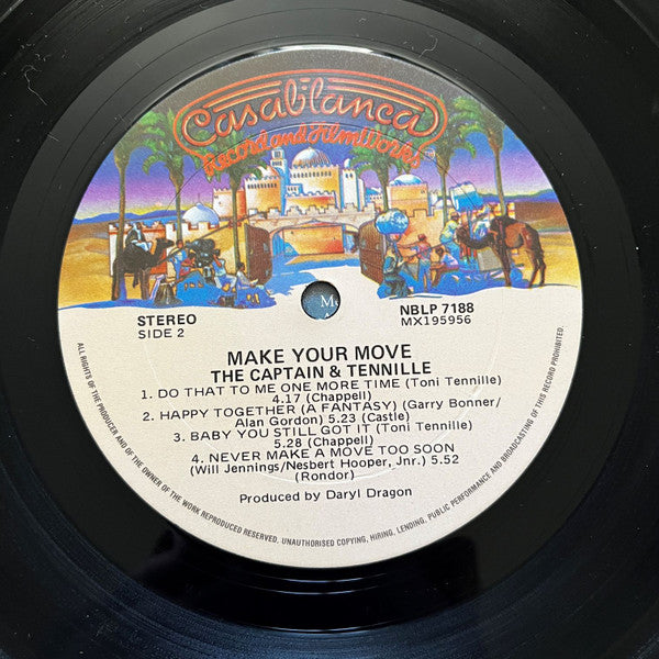 Captain And Tennille : Make Your Move (LP)
