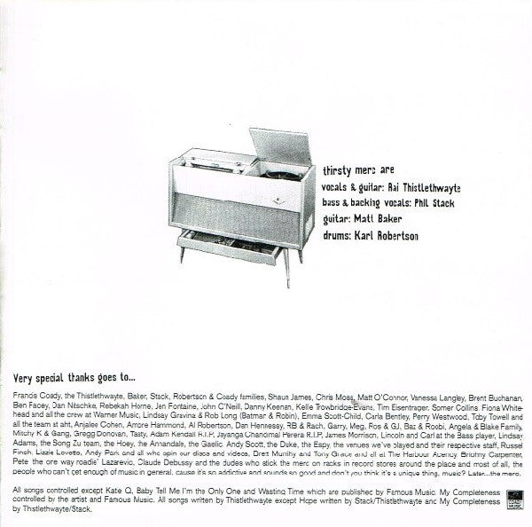 Thirsty Merc : Thirsty Merc (CD, Album, Jew)