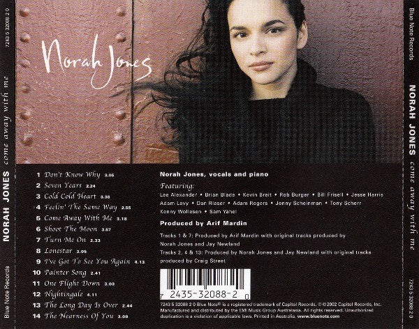 Norah Jones : Come Away With Me (CD, Album)