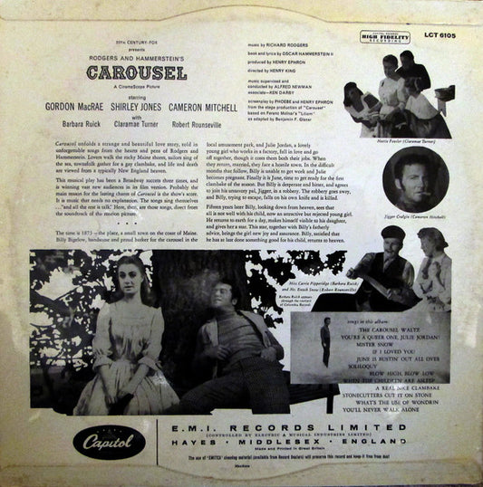 Rodgers & Hammerstein : Carousel (The Sound Track Of The Motion Picture) (LP, Album, Mono, RP)