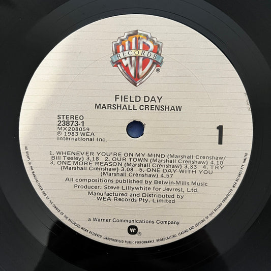 Marshall Crenshaw : Field Day (LP, Album)