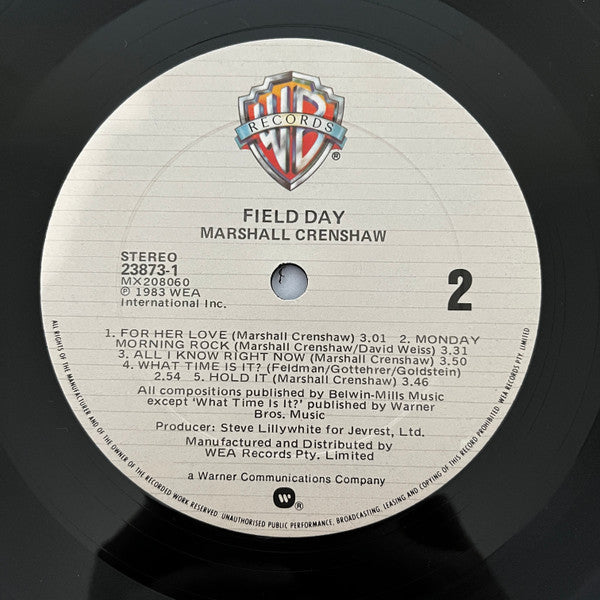 Marshall Crenshaw : Field Day (LP, Album)