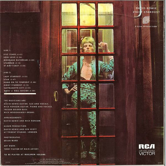 David Bowie : The Rise And Fall Of Ziggy Stardust And The Spiders From Mars (LP, Album)