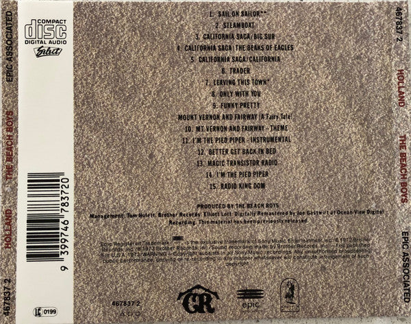 The Beach Boys : Holland (CD, Album, RE, RM)