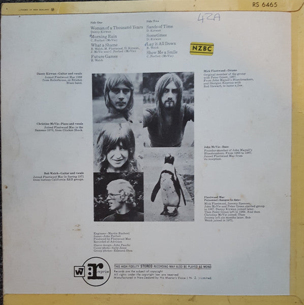 Fleetwood Mac : Future Games (LP, Album, Yel)
