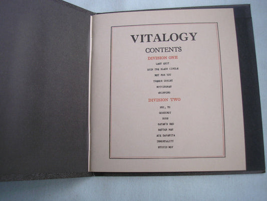 Pearl Jam : Vitalogy (CD, Album, SMA)