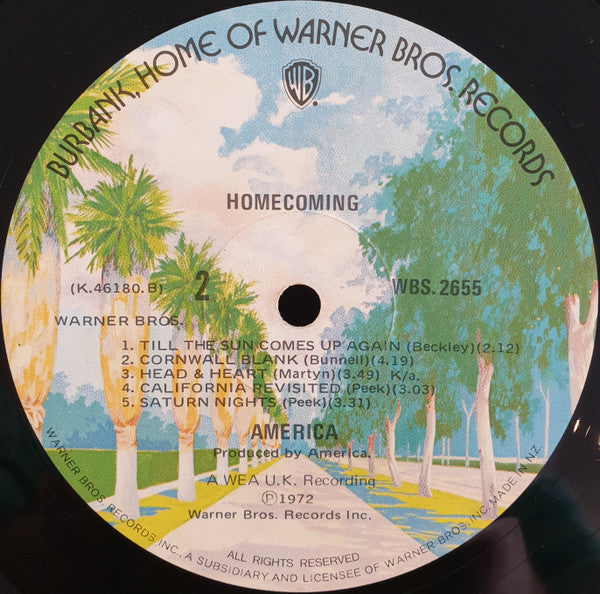 America (2) : Homecoming (LP, Album)