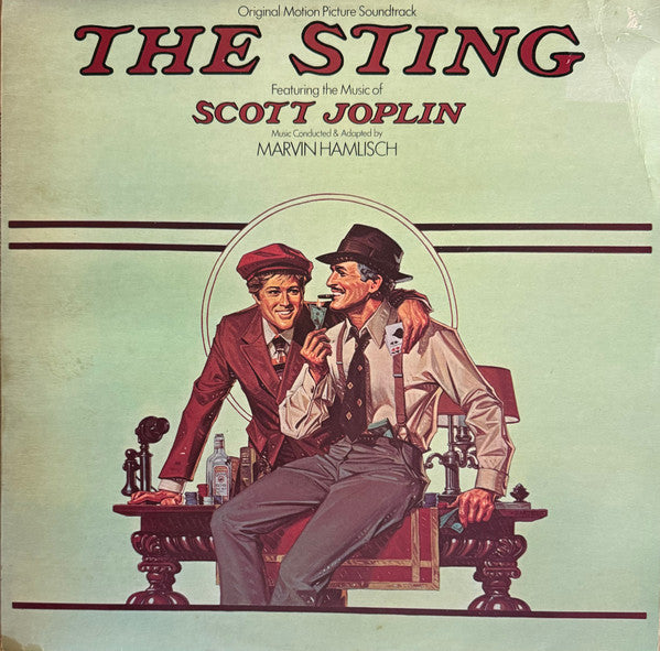 Marvin Hamlisch Featuring The Music Of Scott Joplin : The Sting (Original Motion Picture Soundtrack) (LP, Album)