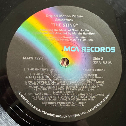 Marvin Hamlisch Featuring The Music Of Scott Joplin : The Sting (Original Motion Picture Soundtrack) (LP, Album)