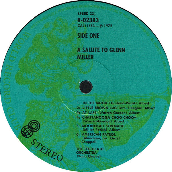 The Ted Heath Orchestra* : A Salute To Glenn Miller (LP, Album, Club)