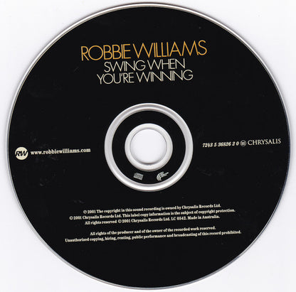 Robbie Williams : Swing When You're Winning (CD, Album)