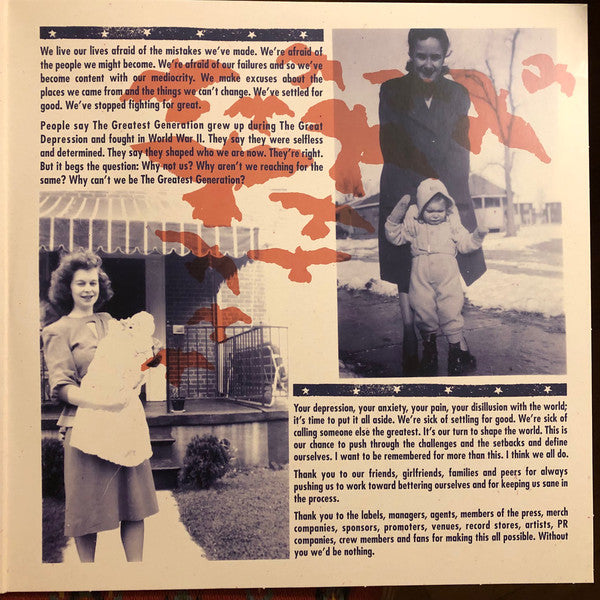 The Wonder Years : The Greatest Generation (2xLP, Album, RE, RP)